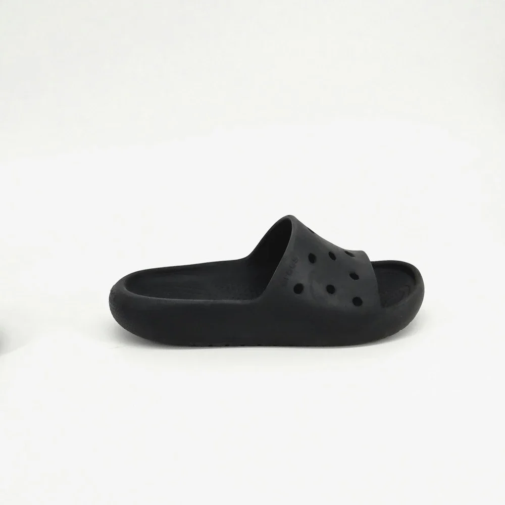 Crocs Classic Slide Black Comfort Sandals Youth J3 Slip On Gorpcore Loungewear